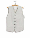 hansen daniel classic waistcoat natural flax