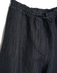 hansen emir loose drawstring pants navy dobby