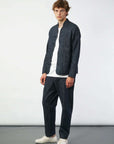 hansen erling refined work jacket denim blue