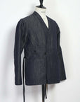 hansen folke eastern style jacket navy dobby