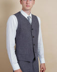 hansen halfdan classic waistcoat river (LAST SIZE LARGE)