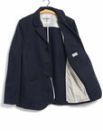 hansen josef 5 button workwear blazer dark navy