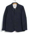 hansen josef 5 button workwear blazer dark navy