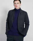 hansen josef 5 button workwear blazer dark navy