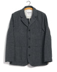 hansen josef easy four button blazer broken grey