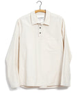 hansen marco polo style pull on shirt off white