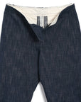 hansen trygve wide cut cropped trousers denim blue
