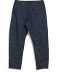 hansen trygve wide cut cropped trousers denim blue