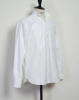 hansen valdemar casual tuxedo shirt with bib white