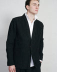 hansen valdemar casual tuxedo shirt with bib white