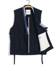 hansen hauk eastern waistcoat indigo herringbone (LAST SIZE LARGE)