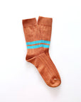 heritage 9.1 vintage 1960 socks new caramel double azure stripes