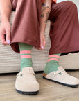 heritage 9.1 vintage 1960 socks new sage double pink