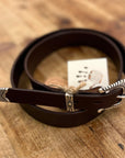 jean dessel 20/22 savannah leather belt brown