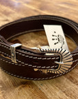 jean dessel 20/6 leather belt texas brown