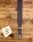 jean dessel 20/6 leather belt texas brown
