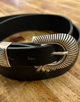 jean dessel 25/9 leather belt texas black