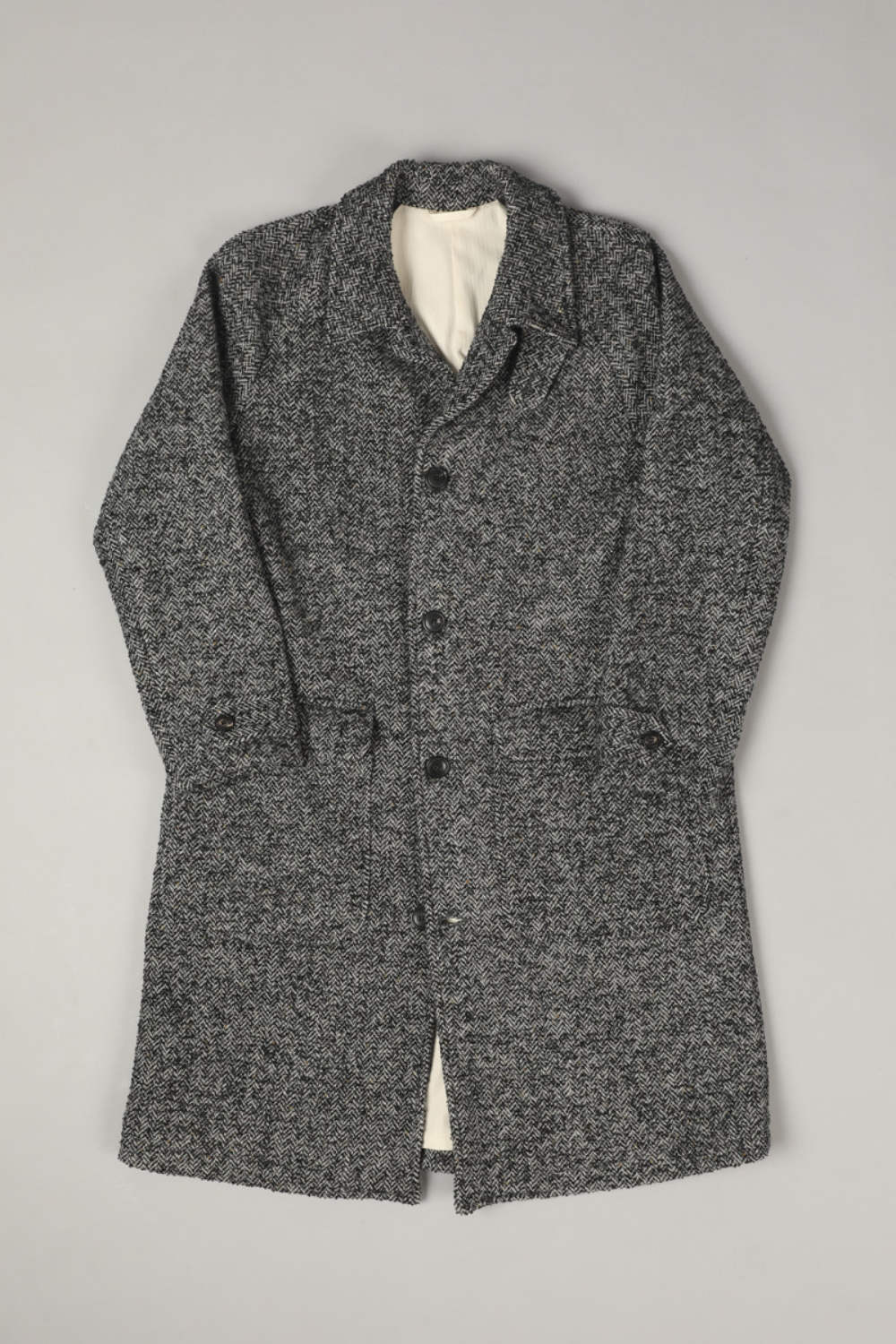 east harbour surplus kent 300 coat herringbone wool grey (LAST