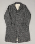 east harbour surplus kent 300 coat herringbone wool grey