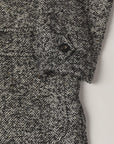 east harbour surplus kent 300 coat herringbone wool grey