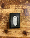 kjore project iclutch calf wallet black coins