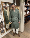 limpermeabile romano trench coat salvia