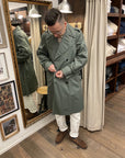 limpermeabile romano trench coat salvia