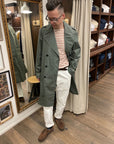 limpermeabile romano trench coat salvia