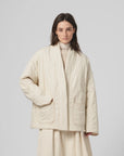girls of dust edo jacket quilted cotton ecru