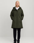 makia milla coat forest green