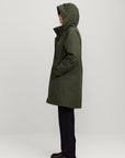 makia milla coat forest green