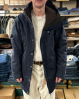 manifattura ceccarelli long mountain jacket 7013 wx navy