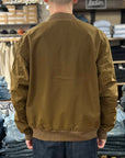 manifattura ceccarelli tank bomber jacket 7080 dw dark tan