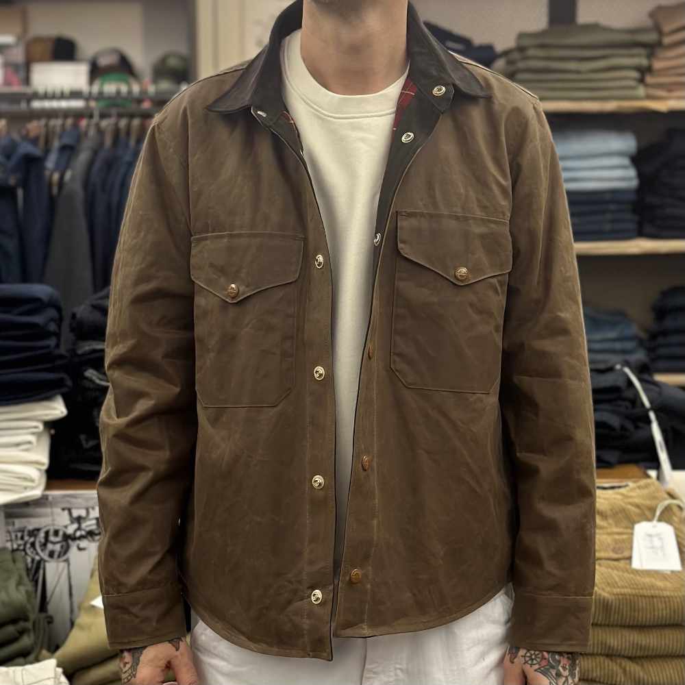 manifattura ceccarelli heavy shirt 7073 wx dark tan (LAST