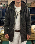 manifattura ceccarelli long mountain jacket 7013 wx chocolate