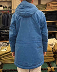 manifattura ceccarelli long mountain jacket 7013 wx mid blue