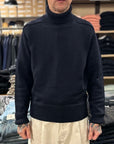 manifattura ceccarelli m601 turtleneck sweater navy