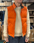 manifattura ceccarelli new goose down vest 7924 av orange