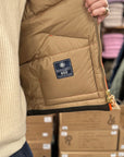 manifattura ceccarelli new goose down vest 7924 av orange