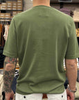 max rohr max 1/e side buttons short sleeve t-shirt green