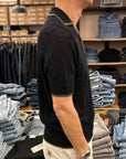 max rohr max1 bic polo short sleeve blue green linen