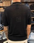 max rohr max1 bic polo short sleeve blue green linen