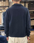 max rohr max 7 shirt jacket blue melange