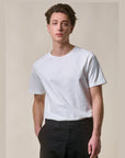 merz b schwanen 215 loopwheeled t-shirt 245g classic fit white