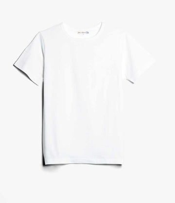 merz b schwanen 1950s loopwheeled t-shirt white