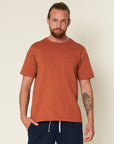 merz b schwanen 215 mens loopwheeled t-shirt 245g classic fit ink sierra (LAST SIZE MEDIUM)