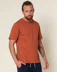 merz b schwanen 215 mens loopwheeled t-shirt 245g classic fit ink sierra (LAST SIZE MEDIUM)