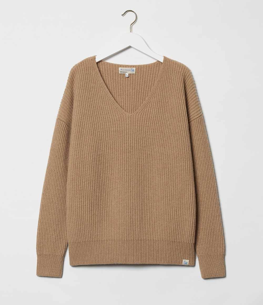 merz b schwanen WRIBV02 womens v neck pullover oversized fit