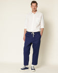 merz b schwanen chino01 ink blue (LAST SIZE MEDIUM)