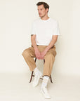 merz b schwanen chino01 khaki (LAST SIZE MEDIUM)